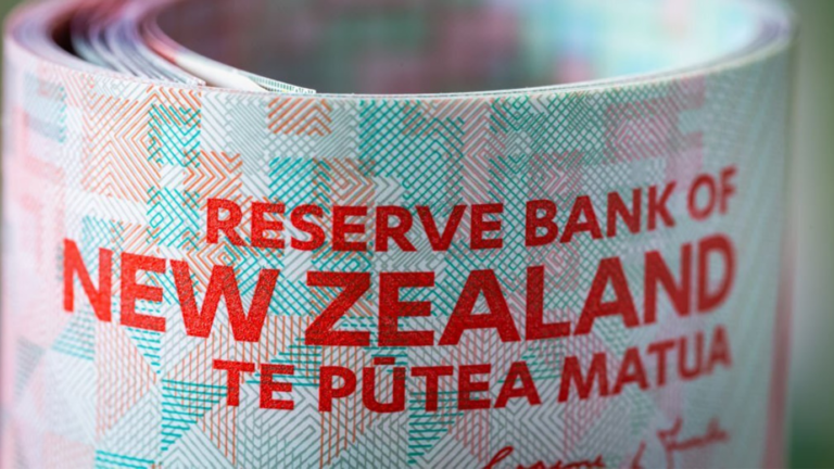 The Reserve Bank of New Zealand shows the cash rate by 50 basis points