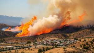 Inferno in California: Wildfire Near Los Angeles Consumes Thousands of Acres in Hours