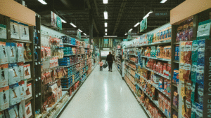 UK grocery inflation eases